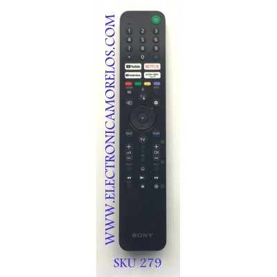 CONTROL REMOTO ORIGINAL NUEVO CON COMANDO DE VOZ PARA SMART TV SONY / NUMERO DE PARTE RMF-TX520P / Q22D0001446 / MODELOS KD-43X80J / KD-50X80J / XR-55A80J / KD-55X80J / KD-55X85J